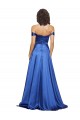 Off the Shoulder Ball Gown Sweetheart Stretch Satin Evening Dress